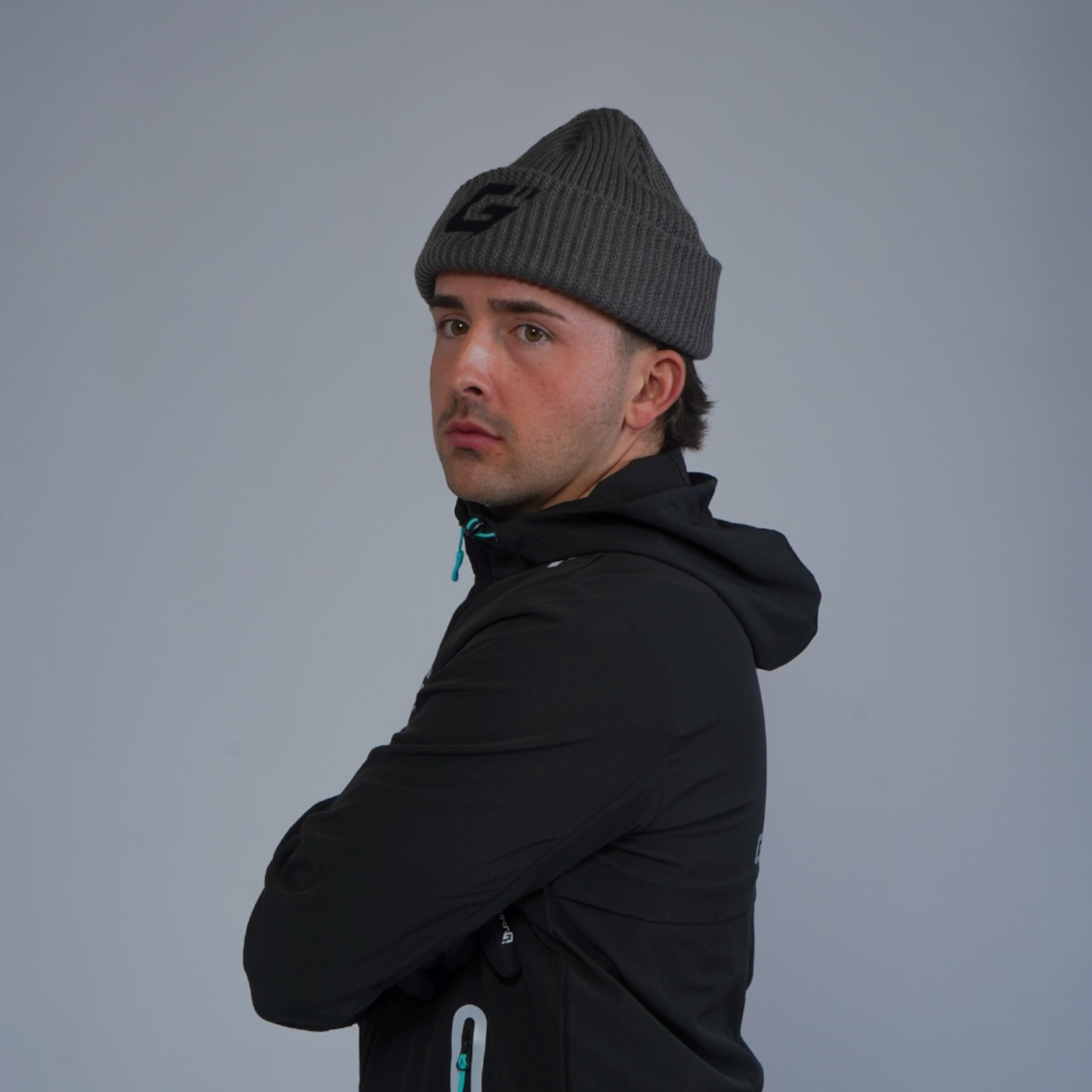 PEAK BEANIE HAT - SLATE