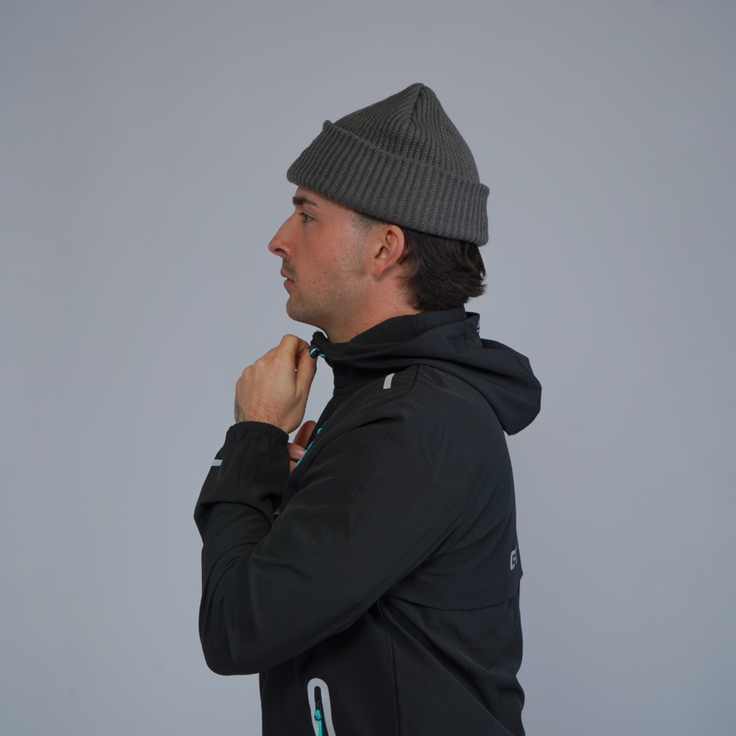 PEAK BEANIE HAT - SLATE
