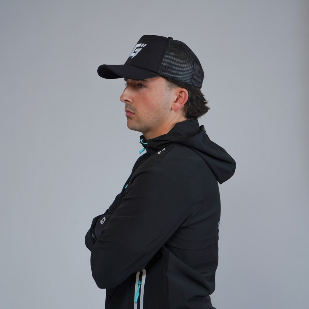 GLYRO LOGO TRUCKER HAT - BLACK